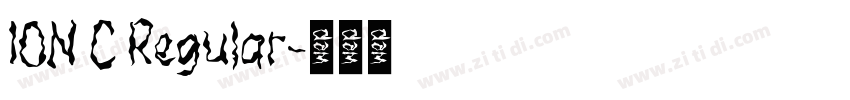 ION C Regular字体转换